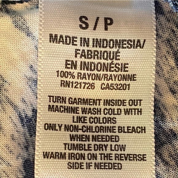 AEROPOSTALE Navy/White A-Line Spaghetti Strap Mini Dress, Size Small - Picture 12 of 13